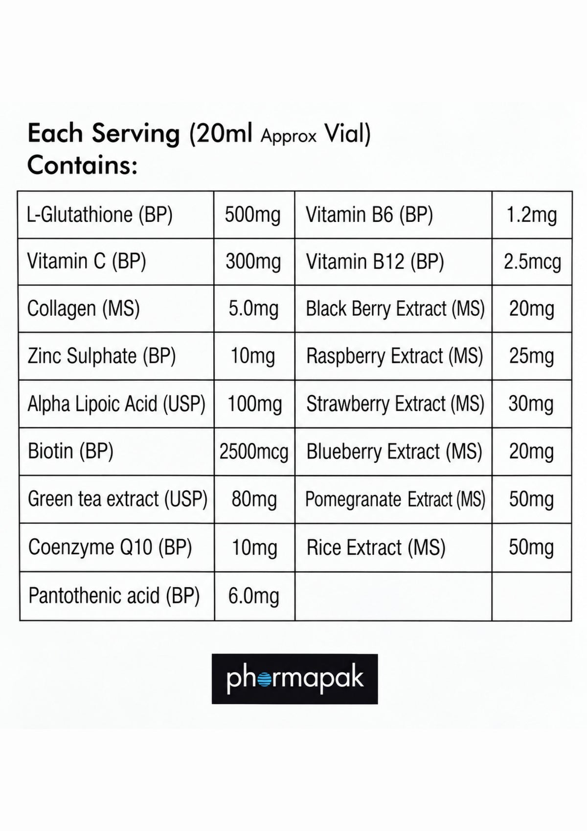 ELVIX Glutathione Glow (Mix Berry)