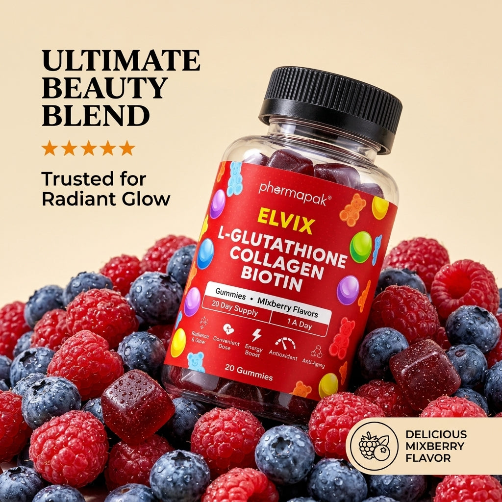 ELVIX Glutathione Glow (Mix Berry)