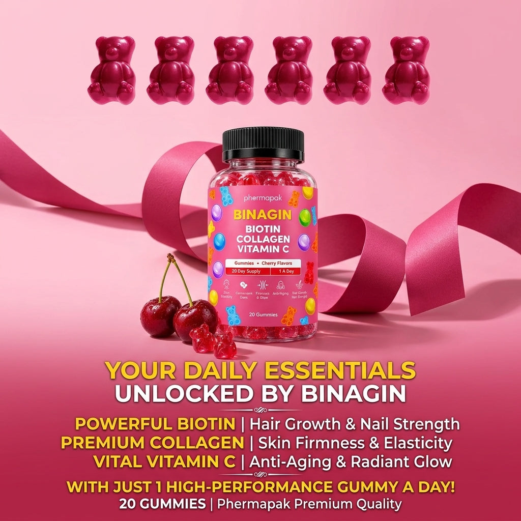 BINAGIN Biotin hair/skin/nails (Cherry)