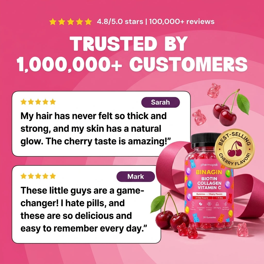 BINAGIN Biotin hair/skin/nails (Cherry)